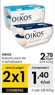 Oferta de OIKOS - Natural  por 2,79€ en Eroski