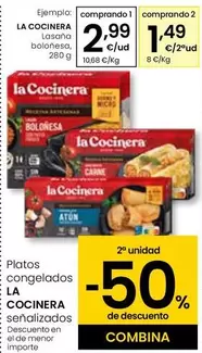 Oferta de La Cocinera - Lasaña Boloñesa por 2,99€ en Eroski
