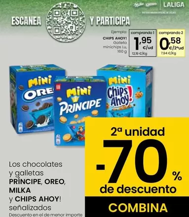 Oferta de Chips Ahoy - Galleta Minichips Lu por 1,95€ en Eroski