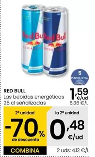 Oferta de Red Bull - Bebidas Energeticas  por 1,59€ en Eroski
