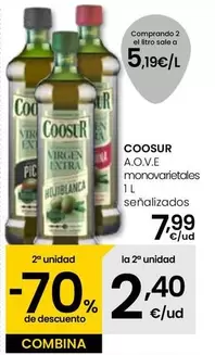 Oferta de Coosur - A.O.V.E Monovarietales por 7,99€ en Eroski