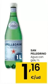 Oferta de San Pellegrino - Agua Con Gas por 1,16€ en Eroski