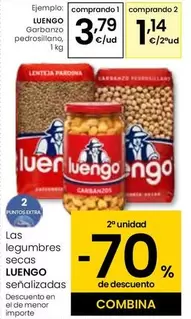 Oferta de Luengo - Garbanzo Pedrosillano por 3,79€ en Eroski