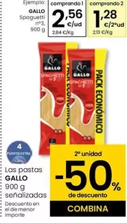Oferta de Gallo - Spaguetti Nº3  por 2,56€ en Eroski