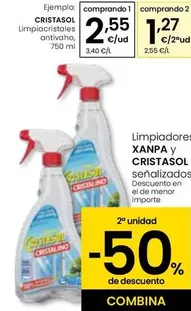 Oferta de Cristasol - Limpiacristales Antivaho por 2,55€ en Eroski