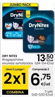 Oferta de DryNites - Bragapanales Enuresis por 13,5€ en Eroski