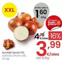 Oferta de Cebolla Ahorro Xxl por 3,99€ en Eroski