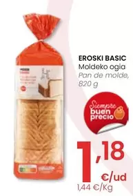 Oferta de Eroski Basic - Pan De Molde por 1,18€ en Eroski