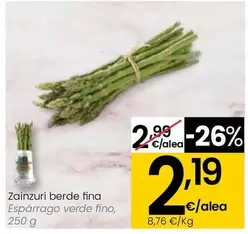 Oferta de Esparrago Verde Fino por 2,19€ en Eroski