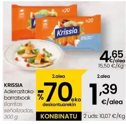 Oferta de Krissia - Barritas  por 4,65€ en Eroski