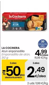 Oferta de La Cocinera - Empanadilla De Atún por 4,99€ en Eroski