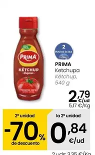 Oferta de Prima - Ketchup por 2,79€ en Eroski