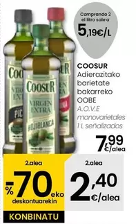 Oferta de Coosur - A.O.V.E Monovarietales por 7,99€ en Eroski