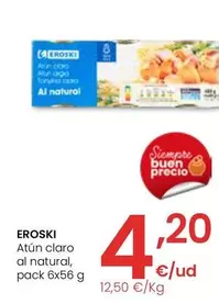 Oferta de Eroski - Atun Claro Al Natural por 4,2€ en Eroski