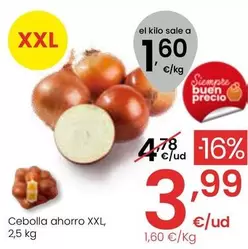 Oferta de Cebolla Ahorro Xxl por 3,99€ en Eroski