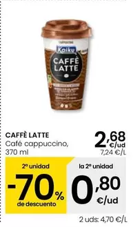Oferta de Kaiku - Caffe Latte por 2,68€ en Eroski