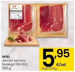Oferta de Noel - Jamon Serrano Bodega por 5,95€ en Eroski