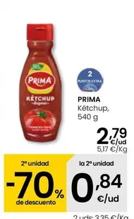 Oferta de Prima - Ketchup por 2,79€ en Eroski