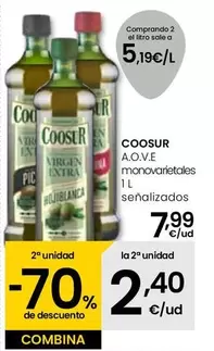 Oferta de Coosur - A.O.V.E Monovarietales por 7,99€ en Eroski