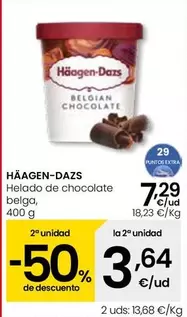 Oferta de Häagen-Dazs - Helado De Chocolate Belga por 7,29€ en Eroski