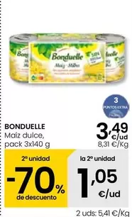 Oferta de Bonduelle - Maiz Dulce por 3,49€ en Eroski