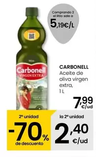 Oferta de Carbonell - Aceite De Oliva Virgen Extra por 7,99€ en Eroski