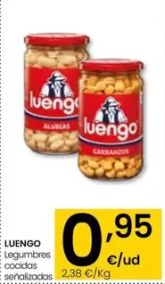 Oferta de Luengo - Legumbres Cocidas por 0,95€ en Eroski