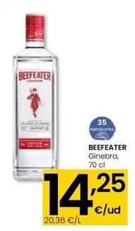 Oferta de Beefeater - Ginebra por 14,25€ en Eroski