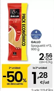 Oferta de Gallo - Spaguetti N'3 por 2,56€ en Eroski