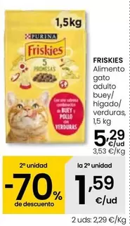 Oferta de Purina - Alimento Gato Adulto Buey por 5,29€ en Eroski