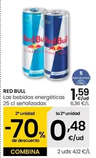 Oferta de Red Bull - Las Bebidas Energeticas por 1,59€ en Eroski