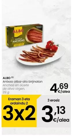 Oferta de Albo - Anchoa En Aceite De Oliva Virgen por 4,69€ en Eroski