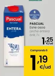 Oferta de Pascual - Leche Entera Brik por 1,25€ en Eroski