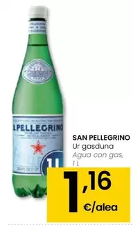 Oferta de San Pellegrino - Agua Con Gas por 1,16€ en Eroski