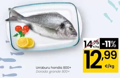 Oferta de Dorada Grande 800+  por 12,99€ en Eroski