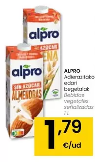 Oferta de Alpro - Bebidas Vegetales Senalizados por 1,79€ en Eroski