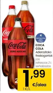 Oferta de Coca-Cola - Los Refrescos Senalizados por 1,99€ en Eroski
