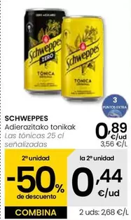Oferta de Schweppes - Las Tonicas Senalizadas por 0,89€ en Eroski