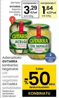 Oferta de Gvtarra - Repollo Trocado por 3,29€ en Eroski