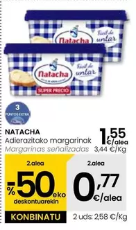 Oferta de Natacha - Margarinas por 1,55€ en Eroski