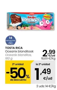 Oferta de Tosta Rica - Oceanix Blanditos por 2,99€ en Eroski