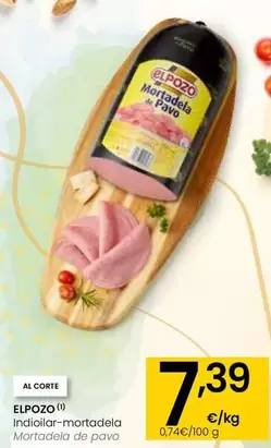 Oferta de Elpozo - Mortadela De Pavo por 7,39€ en Eroski