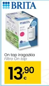 Oferta de Brita - Filtro On Tap por 13,9€ en Eroski