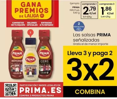 Oferta de Prima - Ketchup por 2,79€ en Eroski