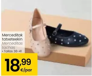 Oferta de Merceditas Tachas por 18,99€ en Eroski