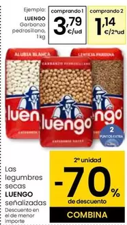 Oferta de Luengo - Garbanzo Pedrosillano por 3,79€ en Eroski