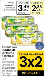 Oferta de Bonduelle - Maiz Dulce por 3,49€ en Eroski