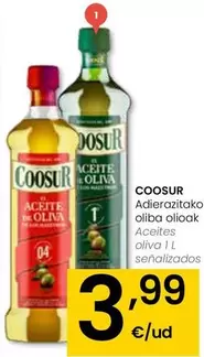 Oferta de Coosur - Aceites Oliva Senalizados por 3,99€ en Eroski