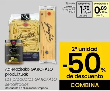 Oferta de Garofalo - Spaguettini por 1,79€ en Eroski