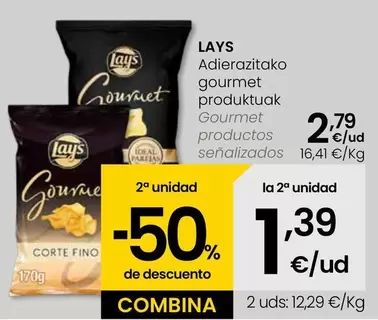 Oferta de Lay's - Gourmet Productos Senalizados por 2,79€ en Eroski
